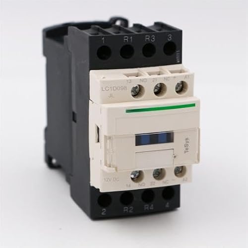 JFQOWCMP LC1D098JL DC Contactor 4P 2NO+2NC LC1-D098JL 20A 12V DC Coil