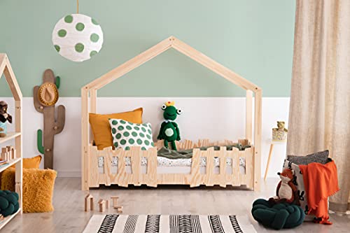 Lit pour enfant, lit pour enfant, lit Montessori, lit pour garçon, meuble pour enfant, lit pour bébé avec sommier à lattes Cover