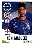 2025 Panini FIFA Club World Cup Stickers Soccer #243 Noni Madueke Chelsea FC Officially Licensed Sticker Card (paper thin, smaller than regular card, Stock Photo Shown, Near Mint to Mint Condition)