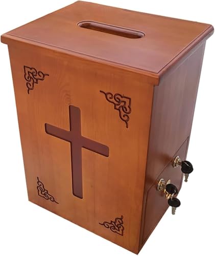 Church Donation Box Dedication Prayer Box Wooden Charity Fundraising Box Christian Donation/Charity/Suggestion Box
