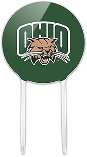 Acrylic Ohio University Primary Logo Cake Topper Party Decoration for Wedding Anniversary Birthday Graduation
