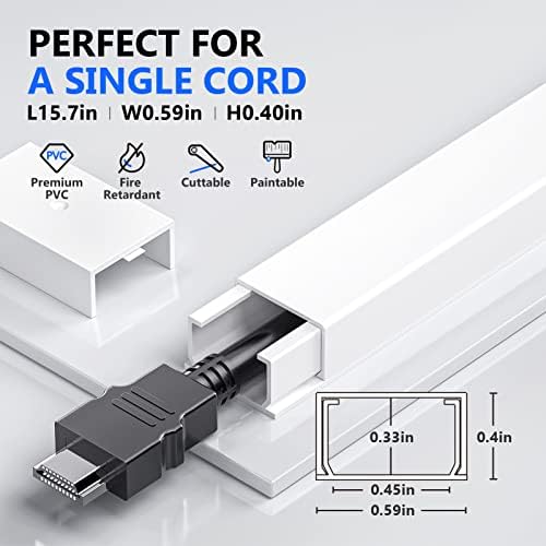 Cubierta para cables PVC blanca 270in Delamu miniatura 6