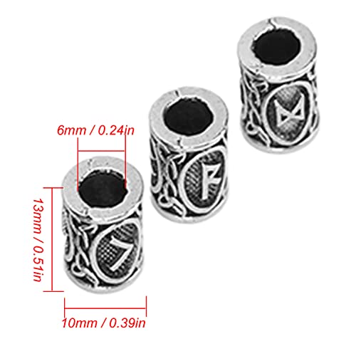 24 Pezzi Perline per Barba per Capelli Lega