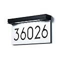 House Numbers Solar Powered, Address Plaques for House, LED Illuminated Waterproof Outside Address Sign 6000K Daylight White LED