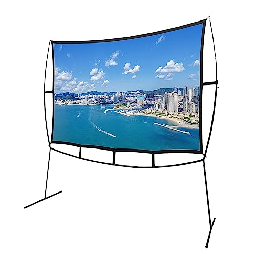 Pantalla para proyector portátil con soporte 100 pulgadas