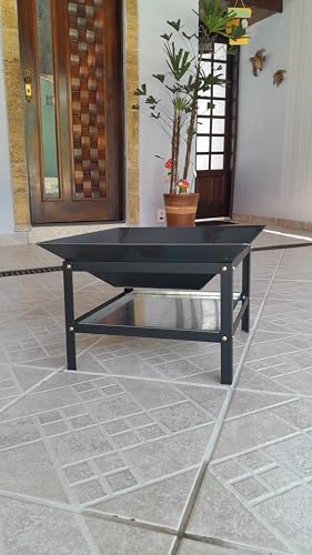 Lareira Externa p/Jardim a Lenha Aquecedor Fogueira Fireplace Portátil 50cm