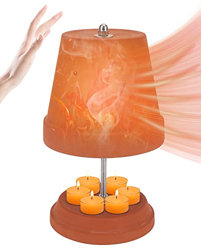Dreamhigh® Calentador de Velas para Horno de Té, Estufa de Velas de Cerámica Creativa, Radiador de Cerámica de Horno de Luz de Té de Doble Pared, para hasta 6 Velas de Té Cover