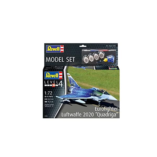 Revell Model Set Eurofighter Luftwaffe 2020 Quadriga, Unlackiert – Bild 3