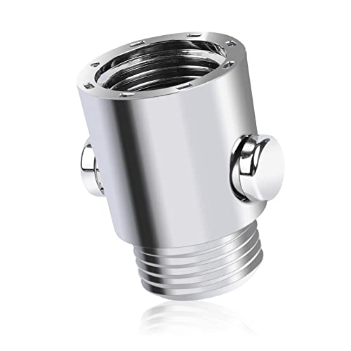 Shower Shut Off Valve G1/2'' Universal Button Type Water Flow Control Valve Bathroom Water Flow Control Valve For Shower Arm And Hose Or Bidet Sprayer, Silver #TOP21