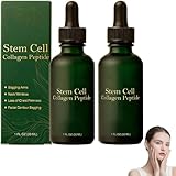 Stammzell Kollagenpeptid Tropfen30ML, straffen und festigen schlaffe Haut und reduzieren Faltenbildung, für Frauen und Männer(2 Bottle)