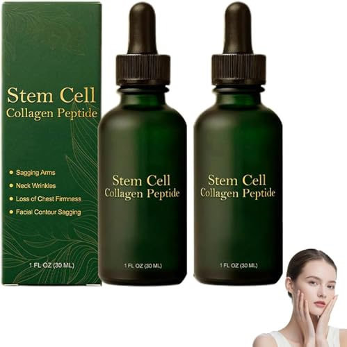 Stammzell Kollagenpeptid Tropfen30ML, straffen und festigen schlaffe Haut und reduzieren Faltenbildung, für Frauen und Männer(2 Bottle)