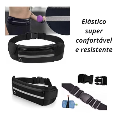 Pochete Esportiva Pochete Corrida Academia Bike Porta Celular Garrafa Cinta Fitness Doleira Impermea