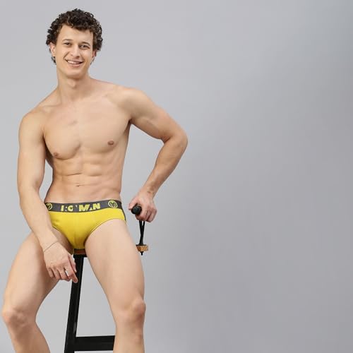 Image of Zoiro Men's Brief | Soft Band | Soft No-Marks Elastic | Breathable Innerwear | Pack of 1 | Color May Vary