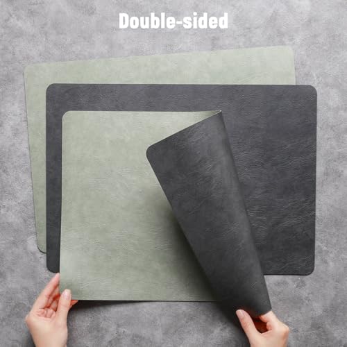 Banchif Vinyl Placemats Set of 6, Dual Sided Place Mats with Drink Coasters by Banchif - Used condition - Image 2