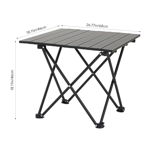 Table camping pliante ultralégère en aluminium avec sac - 3