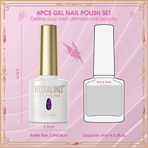 Esmaltes de uñas en gel térmico 6 colores ROSALIND miniatura 7