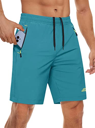 Short de course d'été homme bleu lac pour vos entraînements