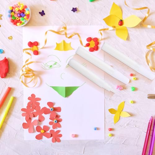 MotiMind 24 Pcs White Tacky Glue Pens Bulk for Crafts Quick Dry Mini Glue Pens for Crafting Mini Tacky Bottles Sticks for Back to School Gifts from Teacher DIY Arts and Crafts Projects (White) - Image 6