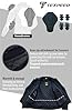 Texpeed Womens Leather Marlon Brando Motorcycle Jacket - Ladies Touring Motorbike Jacket With Genuine Biker CE Armour (EN 1621-1) Protection Black - XXL #4
