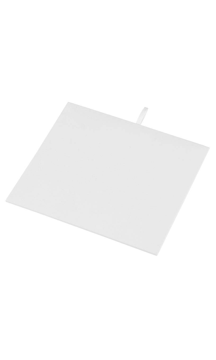 SSWBasics Small Rectangular White Faux Leather Jewelry Pad/Tray Liners - 7 3/4"L x 6 3/4"W - Set of 3- Velvet Jewelry Trays - White Faux Leather Jewelry Display Tray Liner for Retail or Personal Use