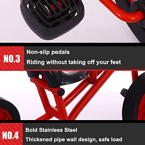 Toddler Bike For Riders Age 2+, Kindergarten Tricycle Bicycle Ride-On Toys, Carbon Steel Trike Frame, Toddler Tricycles Bike For First Birthday Gift,Yellow #TOP3