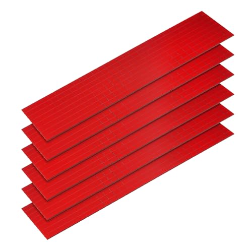 QUARKZMAN 2880pz Specchio Adesivo Mosaico Piastrelle, 5 x 5 mm Mini Quadrato Acrilico Piastrelle Palla Discoteca Adesivo per Creare Decorazioni Artigianali Piastrelle, Rosso