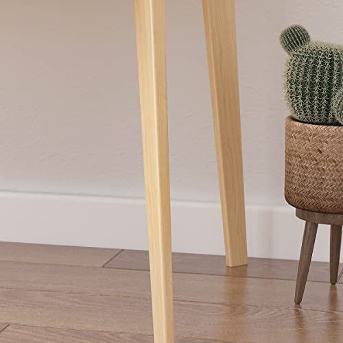 Aiegle Wood Computer Desk Writing Table With 2 Drawers, 39 Inch Home Office Workstation, Natural Color (39.4" L X 21.7" W X 29.5" H) #TOP3