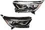 Headlight Assembly For 2017-2021Honda CRV LX EX EXL Halogen LED DRL Projector Headlamp Assembly, Headlight Housing Assembly Pair Left Driver + Right Passenger Side Direct Fit Replacement 33100-TLA-A01