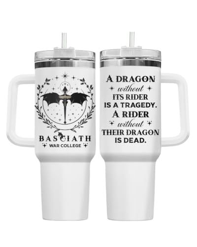34HD Dragon Rider War College 40 oz Tumbler with Handle, Back to School