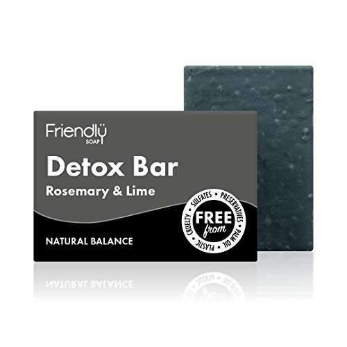 Friendly Soap Natural Activated Charcoal Detox Bar Soap 95g Cover