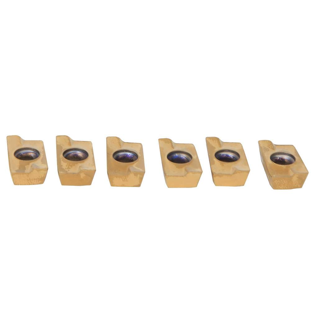 Fresa Frontale Fresa a Controllo Numerico Fresa a 6 Taglienti ad Angolo Retto Fresa, Portautensili a Pinza MT2-FMB27 + Fresa a 80-6-6 Scanalature + Inserti di Fresatura 1604APMT(6PCS Milling Inserts)