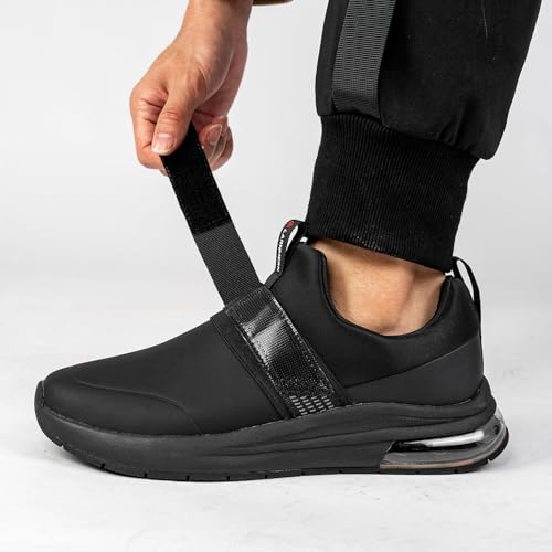 Image of LARNMERN Non Slip Work Boots for Mens Waterproof Chef Shoes