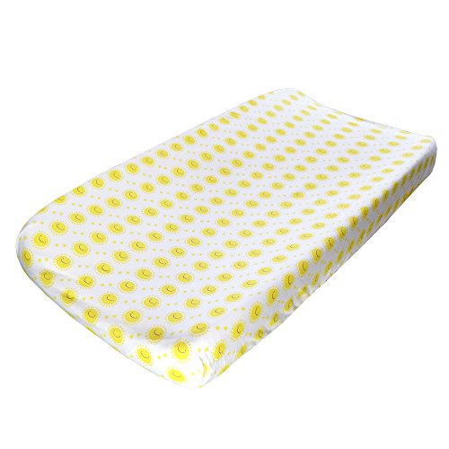 Hello Spud - Yellow Sunshine Changing Pad Cover Organic Cotton Jersey - Super Soft #TOP1