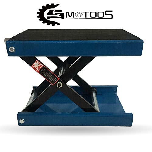 1100Lb Motorcycle Center Scissor Lift Atv Jack Scooter Dirt Bike Hoist Stand Bikes Blue #TOP6