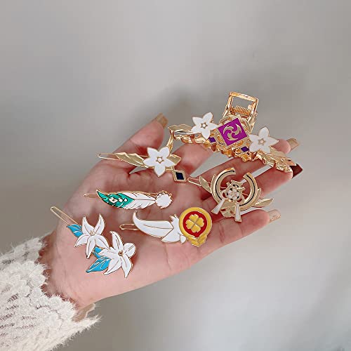 6Pcs Hair Clips,Cute Cartoon Hair Barrettes,Anime Designed Hairpins Side Clips For Girs Women Fashion Hair #TOP3
