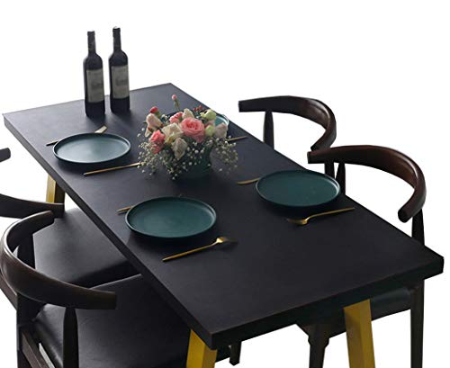 CIEEIN CIEHT PU Tischdecke Tischmatte Schreibtisch Tischunterlage Beidseitig Mauspads Handgelenkauflagen Tischfolie Schutzfolie Tischschutz Wasserdicht Schwarz+Rot 70 * 120CM Cover