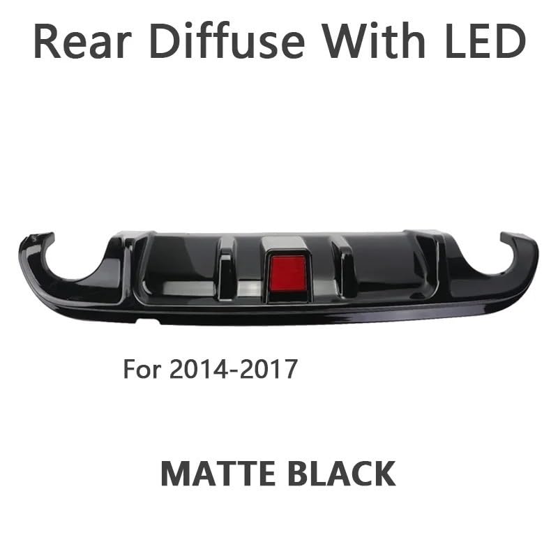 Difusor para Infiniti Q50 labio de parachoques ABS resistente y spoiler con luz 2