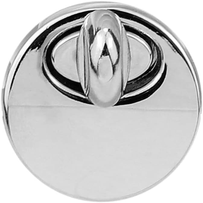 2.1CM Round Metal Turn Lock Replacement Clasp Hardware for Ladies Handbag Purse Bag Accessories(Gray)