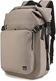 KNOMO Hamilton 15 inch Waterproof Laptop Roll Top Backpack Men Travel Rucksack Casual Hiking Daypack