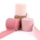 3 Rollen Chiffonband Ausgefranst, 3,8 cm x 640 cm Chiffonbandrollen Blumenverpackungsband Set für Blumensträuße Hochzeit Geschenkverpackung DIY Handwerk (Rosa Serie)