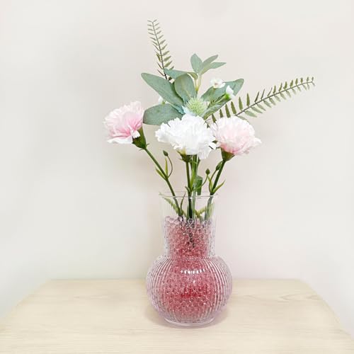 KONFEN Water Beads 20000 Pcs Water Gel Soil, Red Crystal Beads Gel Ball Vase Fillers for Home Decorations (Red, 100g, 7-8mm) - Image 4