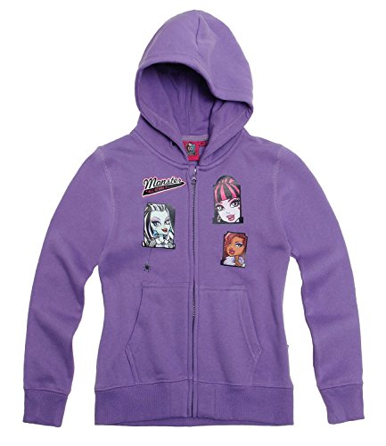 Monster High Ragazze Felpa con Cappuccio - Malva