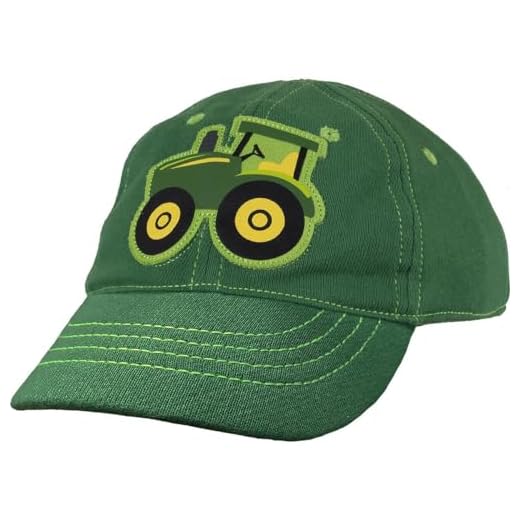 John Deere Baby Boys Baseballkeps, grön, nyfödd