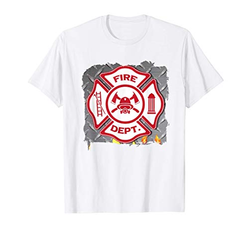 Fire Department Badge Firefighting Cool Firefighter Gifts Camiseta