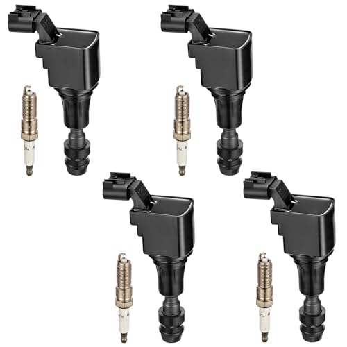 BDFHYK Ignition Coil UF491 and Spark Plug 12578224 for Chevy Malibu HHR