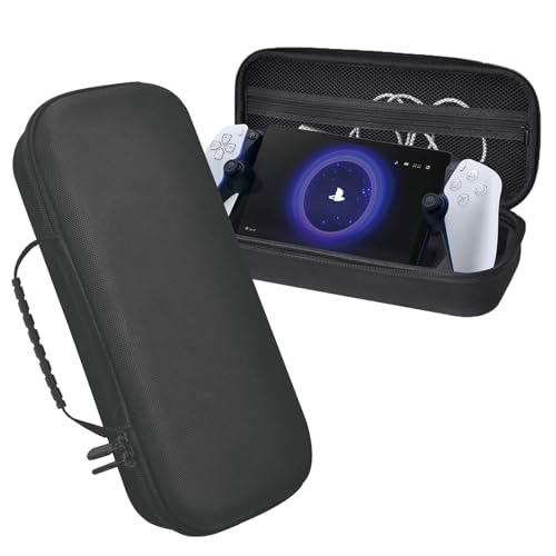 FAST-FX PS5 Portal Hard Shell Carrying Case - Game Disc and Cable Storage Layer, Playstation Portal Oxford Cloth and EVA Anti-Scratch Protective Gaming Handheld Travel Storage Case