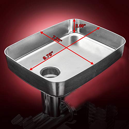 Stx International "Gen 2 -Platinum Edition" Magnum 1800W Heavy Duty Electric Meat Grinder - 3 Lb High Capacity Meat Tray, 6 Grinding Plates, 3 S/S Blades, 3 Sausage Tubes & 1 Kubbe Maker & Much More! #TOP2