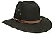 Akubra Coober Pedy Opal Hair Felt Hat Women/Men Black 6 5/8