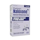 Padagis Naloxone HCI Nasal Spray, 4 mg – Emergency Treatment for Opioid Overdose - Rapid-Response Opioid Overdose Reversal, 2 Dose Single Use Nasal Spray