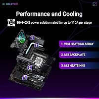ASUS ROG Strix Z890-F Gaming WiFi Mainboard Sockel Intel LGA 1851 (ATX, Advanced AI, DDR5, WiFi 7, 5X M.2, Q-Release, PCIe 5.0, 2X Thunderbolt 4, DIMM Fit) – Ansicht 3